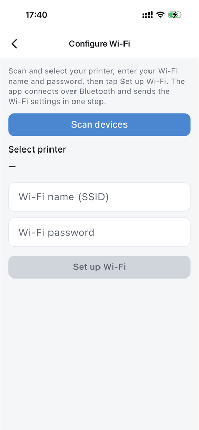 Configure Wi-Fi